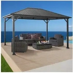 KONIFERA Pavillon "Samos" aus verzinktem Stahl, ohne Seitenteile, BxT: 300x400 cm,