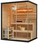 Artsauna Sauna Vantaa 150, BxTxH: 150 x 140 x 190 cm, 5 mm, 2 gro&szlig;e Salzsteine,