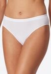 Rioslip SCHIESSER "Pure Rib", Damen, Gr. 36, 100, wei&szlig;, Doppelripp, Obermaterial: