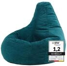 icon Sitzsack Sessel mit R&uuml;ckenlehne aus Cord &bdquo;Dalton&ldquo;, Sitzsack XXL, Gaming