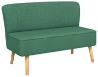 vidaXL Sofa Sofa Stoff 117 x 55,5 x 77 cm Gr&uuml;n