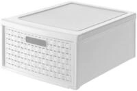 ROTHO Aufbewahrungsbox Country Schubladenbox mit 19.2l Schub in Rattan-Optik,