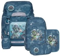 Beckmann Schulranzen Classic (6tlg., inkl. Sportrucksack, Federm&auml;ppchen,