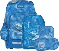 Beckmann Schulrucksack Active Air (6tlg., inkl. Sportrucksack, Federmappe,