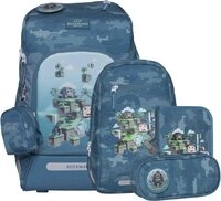 Beckmann Schulrucksack Active Air (6tlg., inkl. Sportrucksack, Federmappe,