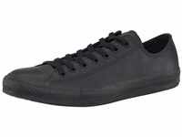Converse Chuck Taylor Basic Leather Ox Monocrome Sneaker, schwarz