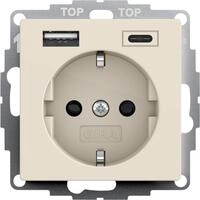 GIRA Klemmen Gira Steckdose+USB 245901