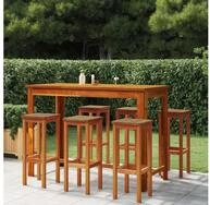 vidaXL Sitzgruppe vidaXL Barhocker 6 Stk. Massivholz Akazie