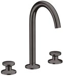 hansgrohe Waschtischarmatur Axor One 3-Loch Select 170 mit Push-Open Ablaufgarnitur