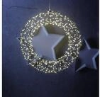 MARELIDA Dekokranz LED Lichtkranz T&uuml;rkranz Weihnachtskranz 40cm Leuchtkranz...