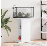 vidaXL Aquariumunterschrank Aquariumst&auml;nder Wei&szlig; 60,5x36x72,5 cm Holzwerkstoff