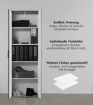 mokebo Mehrzweckschrank Der Lange (60x180 cm, mit 4 Einlegeb&ouml;den) Schuhschrank,