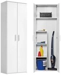 mokebo Mehrzweckschrank Der Lange (60x180 cm, mit Staubsaugerfach) Besenschrank,