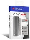 Verbatim interne HDD-Festplatte, Externe Festplatte Verbatim VX500 1 TB SSD