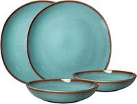 like. by Villeroy & Boch Geschirr-Set Lave glac&eacute; (4-tlg), 2 Personen, Steingut,