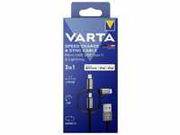 VARTA Speed Charge & Sync cable: 3in1 USB-A to USB-Kabel