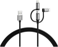 VARTA Speed Charge & Sync cable: 3in1 USB-A to 57937101111 USB-Kabel