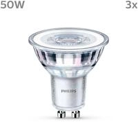 Philips Hue LED-Leuchtmittel LED classic Lampe 50W GU10 warmwei&szlig; 355lm 3er...