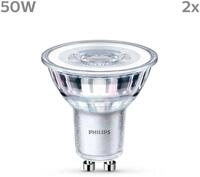Philips Hue LED-Leuchtmittel LED classic Lampe 50W GU10 kaltwei&szlig; 390lm 2er...