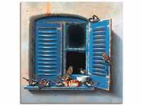 Artland Wandbild Vogelbesuch II, Fenster & Türen (1 St), als Leinwandbild,...