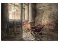 Artland Wandbild Lost Place - roter Sessel I, Innenarchitektur (1 St), als...
