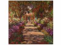 Art-Land Weg in Monets Garten in Giverny 1902 30x30cm