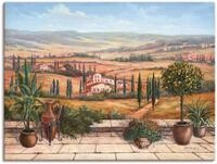 Artland Wandbild Terrasse, Europa (1 St), als Alubild, Leinwandbild in verschied.