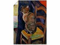 Artland Wandbild Skizze Stuhl sitzende Katze., Haustiere (1 St), als...