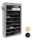 relaxdays Schuhschrank VALENTIN hoch Anthrazit