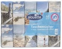 alouette Papiertaschent&uuml;cher, 4-lagig, wei&szlig;, waschmaschinenfest, 30x 10 T&uuml;cher