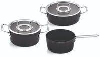 Fissler Topf-Set Adamant&reg;, Aluminium (Set, 3-tlg., Kochtopf 20 + Bratentopf 24 +