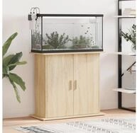 vidaXL Aquariumunterschrank Aquariumst&auml;nder Sonoma-Eiche 81x36x73 cm...