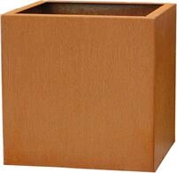 VIVANNO Pflanzk&uuml;bel Cortenstahl BLOCK W&uuml;rfel - Rostbraun Patina (1 St),...