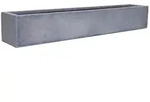 VIVANNO Balkonkasten Fiberglas FLOBO Kasten - Betongrau Beton-Design (1 St),