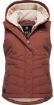 Ragwear Steppweste Hesty Wasserdichte Outdoor-Weste mit abnehmbarer Kapuze