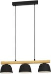 EGLO H&auml;ngeleuchte Sherburn H&auml;ngelampe, Esszimerlampe, Metall und Holz, E27,