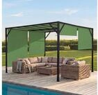 MCW Pergola Beja-4x4, BxTxH: 405x405x212 cm, mit Schiebedach, mit Wasserablauf&ouml;sen,