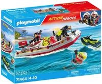 Playmobil&reg; Feuerwehrboot mit Aqua Scooter (71464), Action Heroes