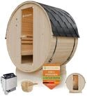 Artsauna Fasssauna Spitzbergen 120, BxTxH: 191 x 120 x 193 cm, f&uuml;r 2 Personen,
