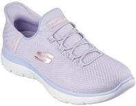 Slip-On Sneaker SKECHERS "SUMMITS-DIAMOND DREAM", Damen, Gr. 36, lila (lavendel),
