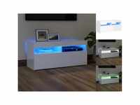 vidaXL TV Cabinet with LED Lights 90 x 35 x 40 cm glossy white (804388)