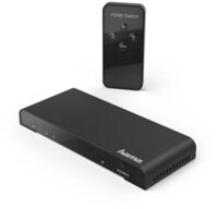 Hama 4k-HDMI&trade;-Umschalter HAMA 3x1 Schwarz Fer nbedienung Kombiger&auml;t