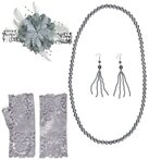 Widmann S.r.l. Kost&uuml;m 20er Jahre Charleston Set 'Flapper' f&uuml;r Damen 6-tl