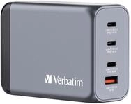 Verbatim GNC-240 GaN Reiseladeadapter 240 W 1x USB-A, 3x USB-C&reg; USB PD, USB PD