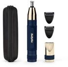 BaByliss Nasen- und Ohrhaartrimmer E112E, Abwaschbare Aufs&auml;tze, Nasen- &
