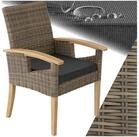 tectake Rattanstuhl Rattan Stuhl (Set, 1 St), Hochwertiges Geflecht aus