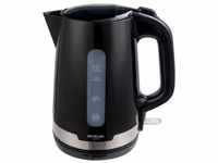 Michelino Wasserkocher 1,7 L Heißwasserbereiter Teekocher schwarz, 2200,00 W