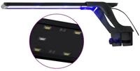 vidaXL Stehlampe vidaXL LED-Aquariumleuchte mit Klemme 35-55 cm Blau und Wei&szlig;