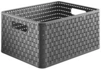 ROTHO Aufbewahrungsbox Aufbewahrungskorb "Country" 18 l anthrazit 36,8 x 27,8 x...