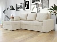 MIRJAN24 Ecksofa Kris Cord, mit Schlaffunktion und zwei Bettkasten, L-Form mit